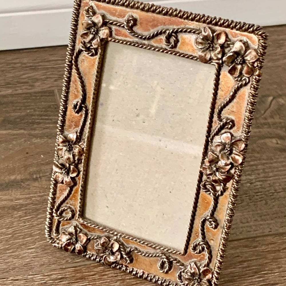 Vintage Barron Pewter Picture Frame 4.5/6 In
